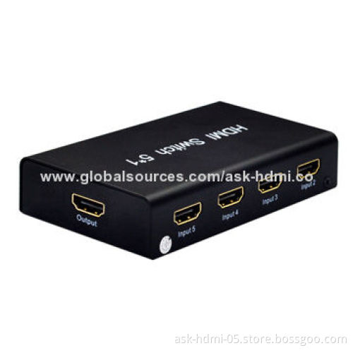 Mini HDMI 5x1 switcher with IR control